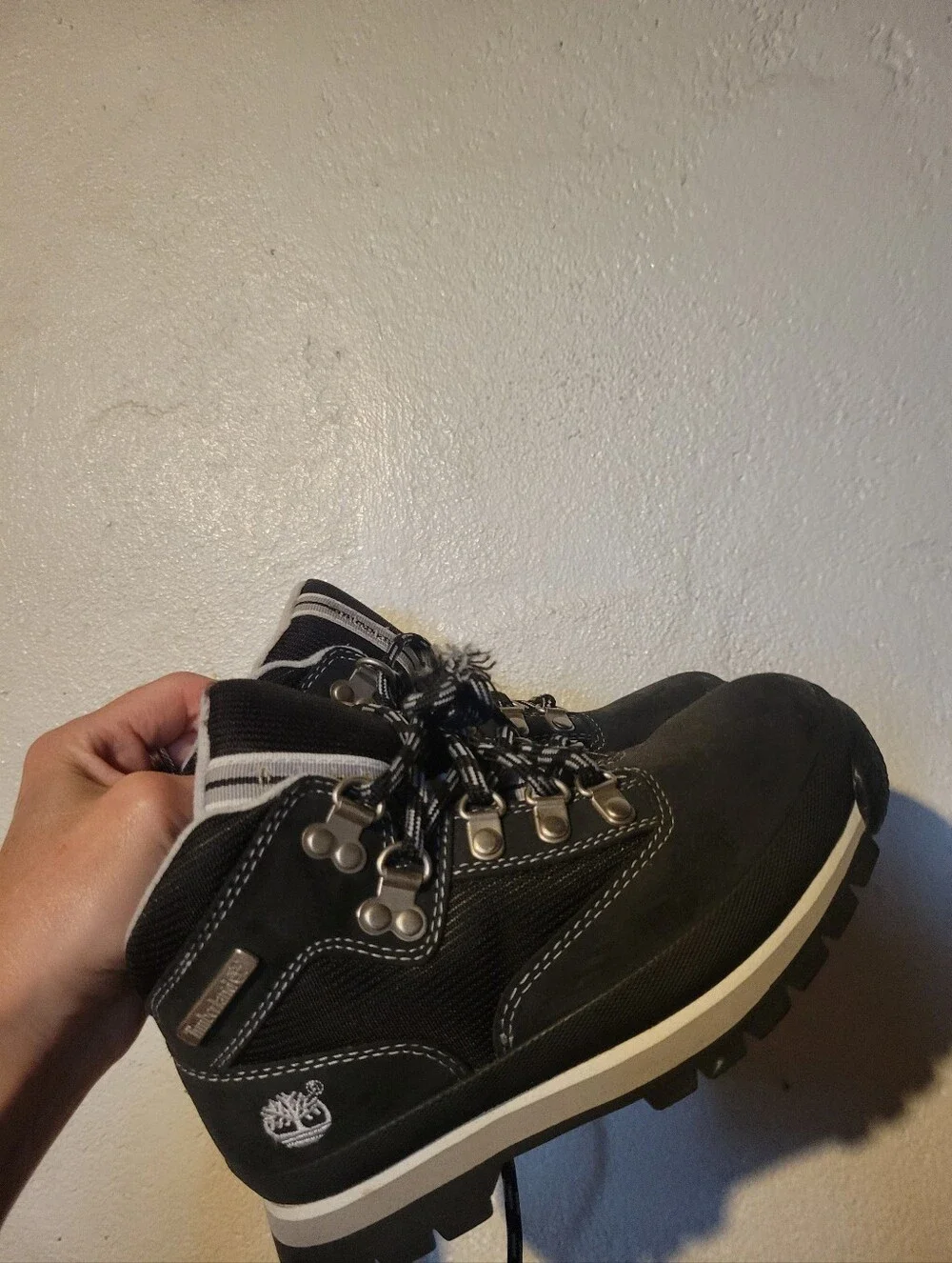 Boys Kids Timberland Euro Hiker Nubuck Boots Size 13.5